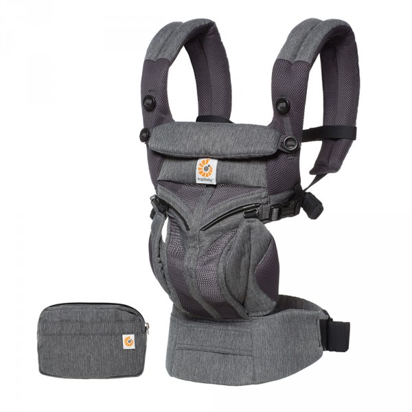 Porte-bébé omni 360 cool air mesh - gris chiné Ergobaby