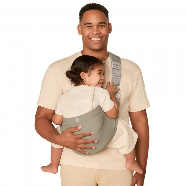 Porte bébé sling upsie soft olive Ergobaby