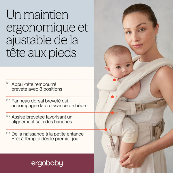 Porte bébé omni deluxe natural linen Ergobaby