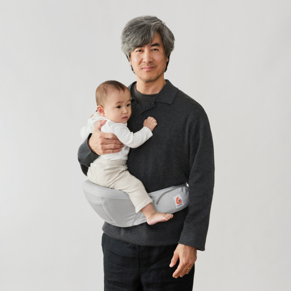 Porte bébé lift hip seat pearl grey Ergobaby
