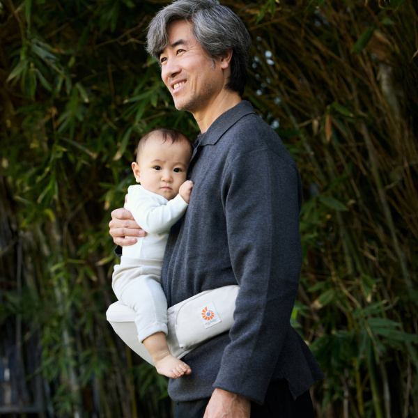 Porte bébé lift hip seat pearl grey Ergobaby
