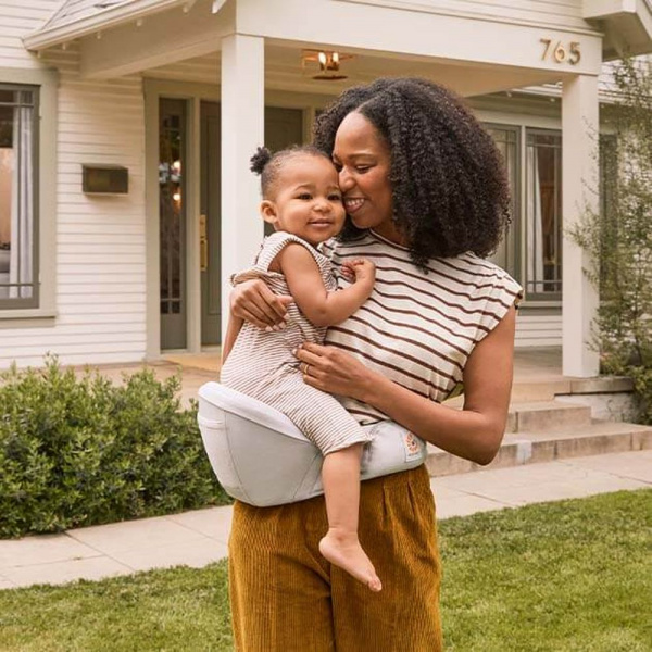 Porte bébé lift hip seat pearl grey Ergobaby