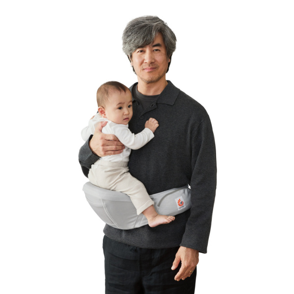 Porte bébé lift hip seat pearl grey Ergobaby