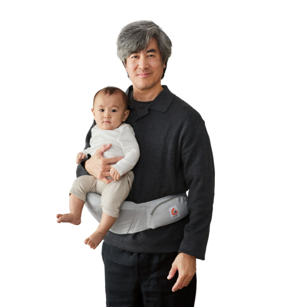 Porte bébé lift hip seat pearl grey Ergobaby