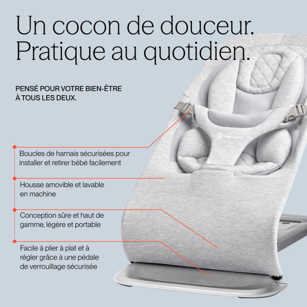 Transat bébé evolve vert olive Ergobaby