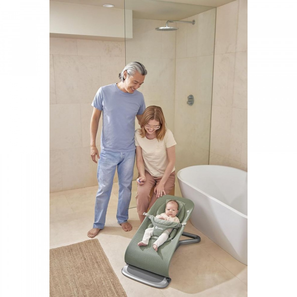 Transat bébé evolve en tissu mesh vert sauge Ergobaby