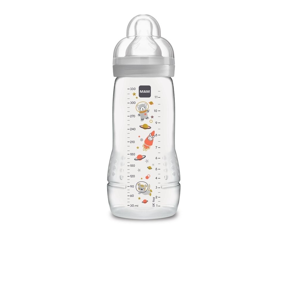 MAM Biberon Easy Start Anti Colique 160ml Aqua - 0 Mois et + - Tétine Débit  1