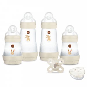 Les imparfaits - coffret biberons naissance anti-colique sable Mam