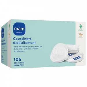 Lot de 105 coussinets d’allaitement extra-fins Mam