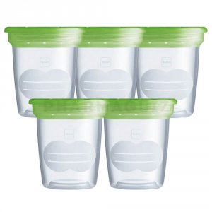 Lot de 5 pots de conservation 120 ml Mam