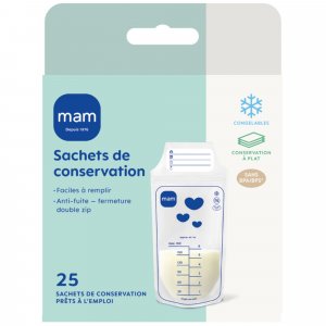 Lot de 25 sachets de conservation 180 ml Mam