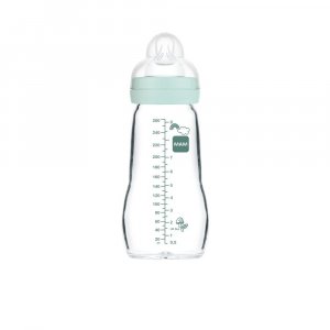 Biberon verre 260 ml aqua Mam