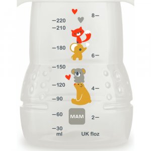 Biberon de transition 220ml beige Mam