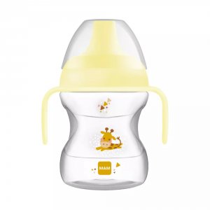 Tasse d'apprentissage 6-12 mois bec souple bleue190 ml
