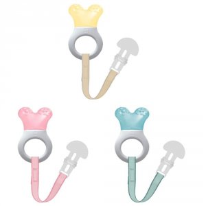 Anneau de dentition réfrigéré avec attache coloris aléatoire Mam