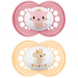 Lot de 2 sucettes original animaux 18 mois+ aléatoire Mam