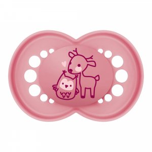 Lot de 3 sucettes 18 mois+ original rose coloris aléatoire Mam