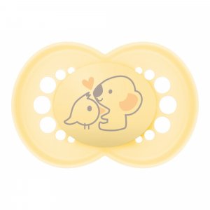 Lot de 3 sucettes 18 mois+ original beige Mam