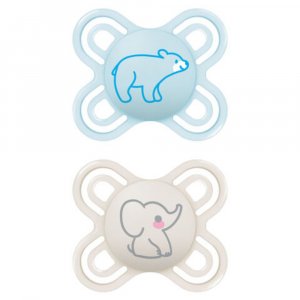 Lot de 2 sucettes 0-2 mois perfect naissance coloris aléatoire Mam