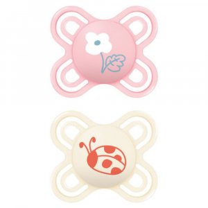 Lot de 2 sucettes 0-2 mois perfect naissance coloris aléatoire Mam