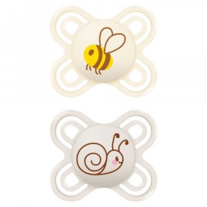 Lot de 2 sucettes 0-2 mois perfect naissance coloris aléatoire Mam