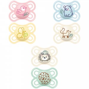 Lot de 2 sucettes perfect 2-6 mois coloris aléatoire Mam