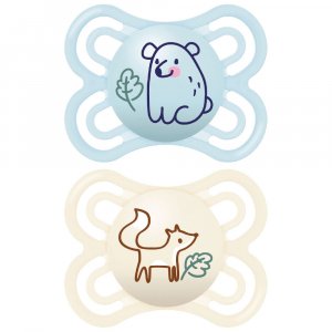 Lot de 2 sucettes perfect 2-6 mois coloris aléatoire Mam