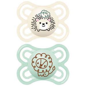 Lot de 2 sucettes perfect 2-6 mois coloris aléatoire Mam