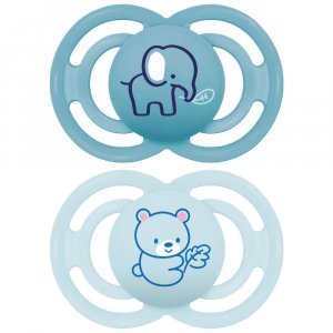 Lot de 2 sucette perfect animaux 6 mois+ coloris aléatoire Mam