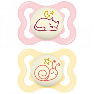 Lot de 2 sucettes supreme nuit Mam