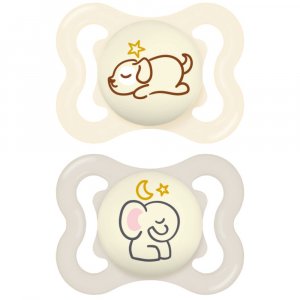 Lot de 2 sucettes supreme nuit Mam