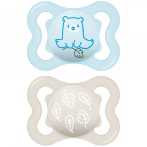 Lot de 2 sucettes supreme 2-6 mois coloris aléatoire Mam