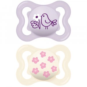 Lot de 2 sucettes supreme 2-6 mois coloris aléatoire Mam