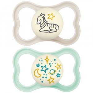 Lot de 2 sucettes supreme nuit Mam