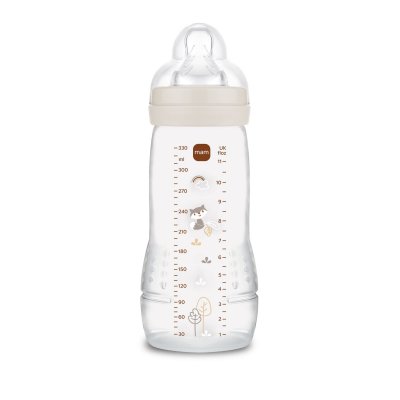 Biberon 330ml easy active coloré sable