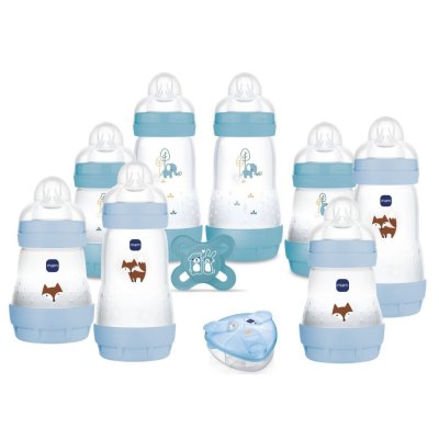 Coffret 8 biberons naissance anti-colique easy start océan