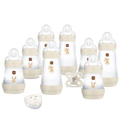 Coffret 8 biberons naissance anti-colique easy start sable