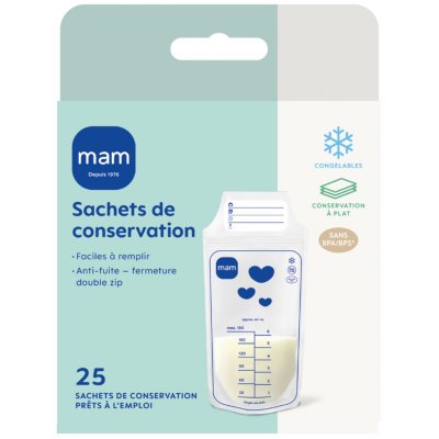 Lot de 25 sachets de conservation 180 ml
