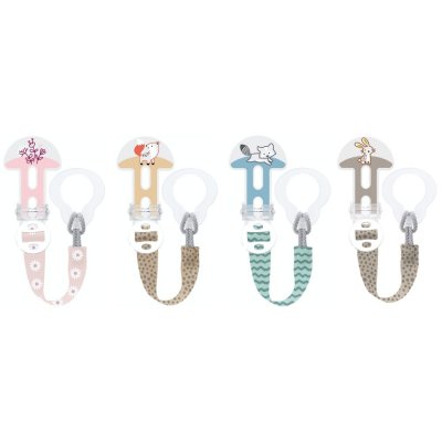 Attache sucette décor coloris aléatoire