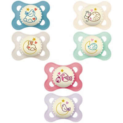 Lot de 2 sucettes original nuit 2-6 mois+ coloris aléatoire