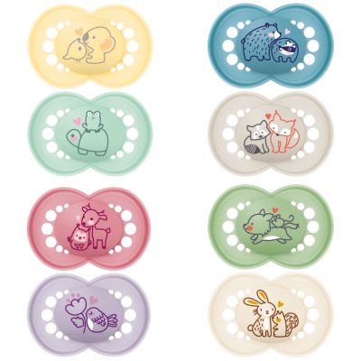 Lot de 2 sucettes original nature 6 mois+ coloris aléatoire