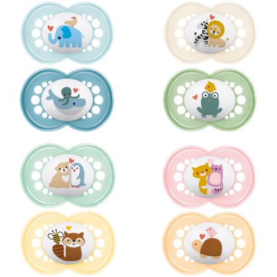 Lot de 2 sucettes 6 mois+ original classique coloris aléatoire