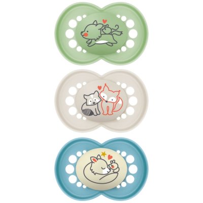 Lot de 3 sucettes 18 mois+ original bleu