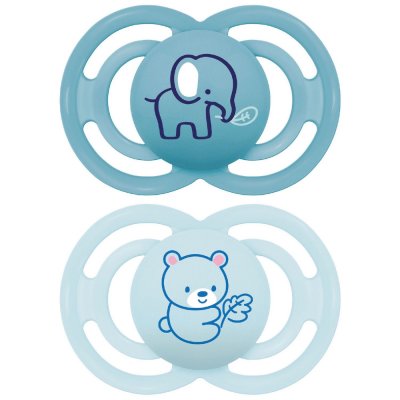 Lot de 2 sucette perfect animaux 6 mois+ coloris aléatoire