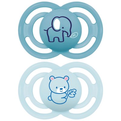 Lot de 2 sucette perfect animaux 18 mois+ coloris aléatoire