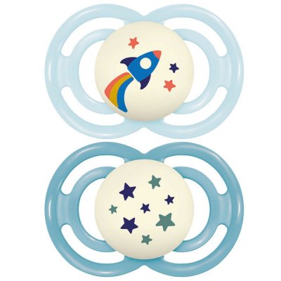 Lot de 2 sucettes perfect nuit tendance 18 mois+ coloris aléatoire