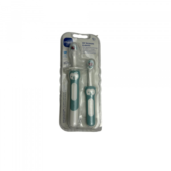 Les imparfaits - kit brosses à dents d'apprentissage + brosse premières dents Mam