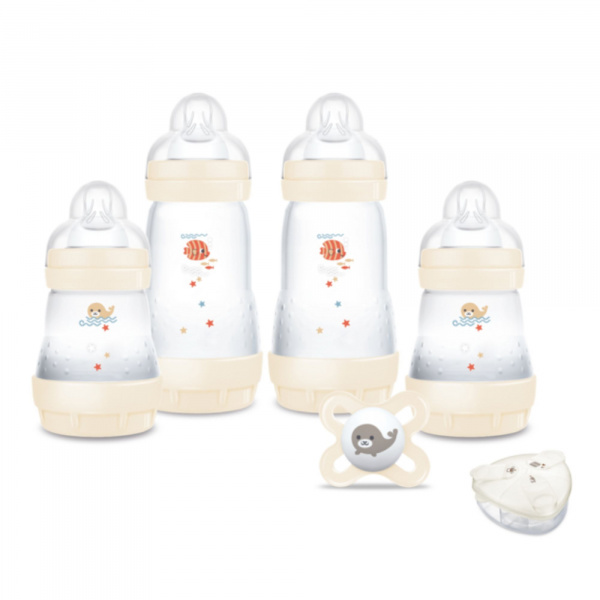 Les imparfaits - coffret biberons naissance anti-colique rosé Mam