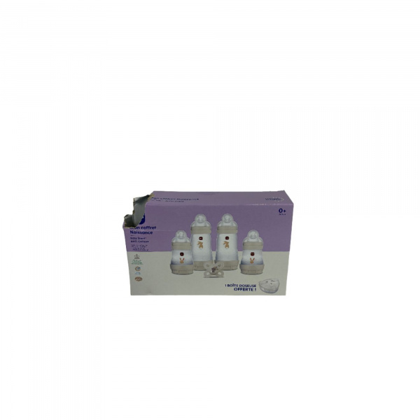Les imparfaits - coffret biberons naissance anti-colique sable Mam