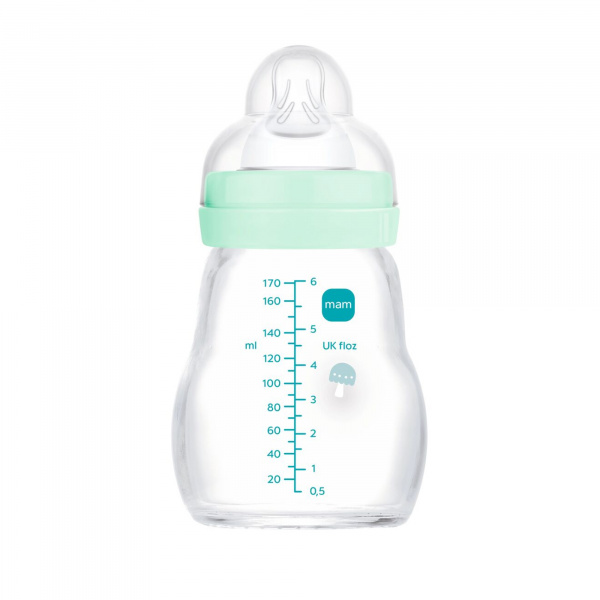 Biberon verre 170 ml aqua Mam